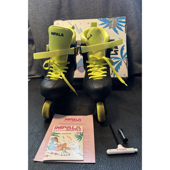 Impala Lightspeed Inline Skates Black/Fluoro Yellow Women’s 9/ Men’s 6 - Picture 13 of 14